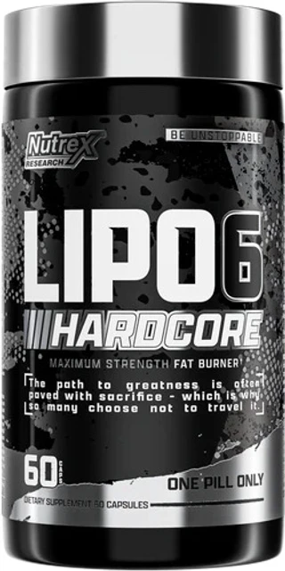 Nutrex  Lipo-6 Hardcore Energy Dietary Capsules, 60 CAP