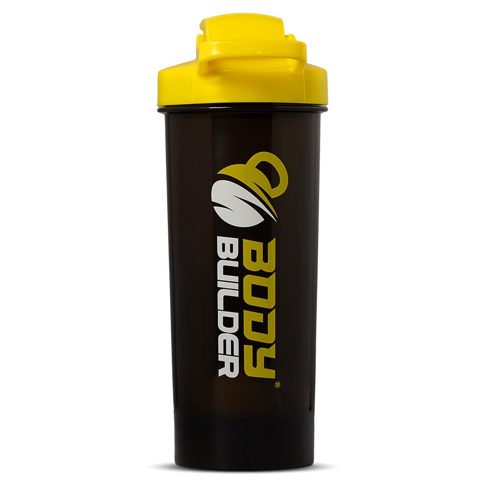 BODY BUILDER SHAKER , 700 ML BLACK & YELLOW