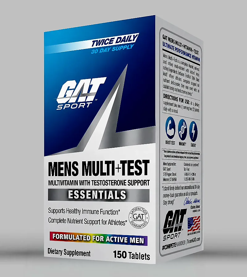 GAT SPORT Men’s Multi + Test, Premium Multivitamin Tablets (150 tablets)