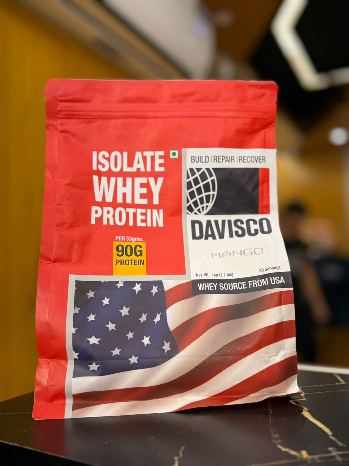 DAVISCO ISOLATE WHEY PROTEIN , 1KG , 30 SERVING , MANGO