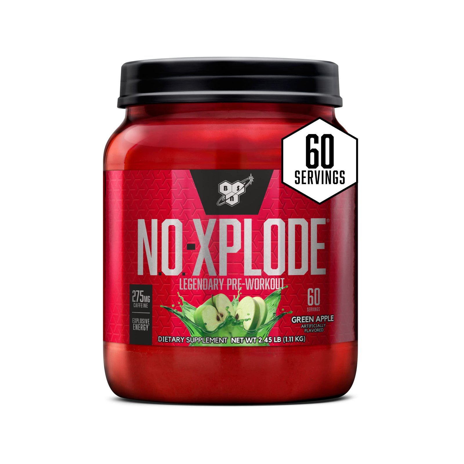 BSN NO-Xplode , Green Apple, 60 Servings, 2.45 lb