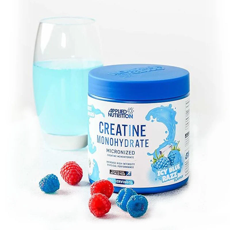APPLIED NUTRITION CREATINE / ICY BLUE RAZZ FLAVOURED 250 GRM / 50 SERVING