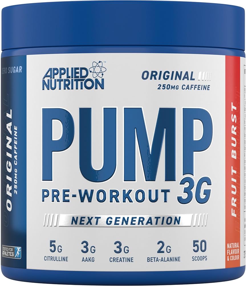 Applied Nutrition Pump 3G NEXT GENERATION Pre Workout, FRUIT BURST, 25 Serving , 50 SCOOP