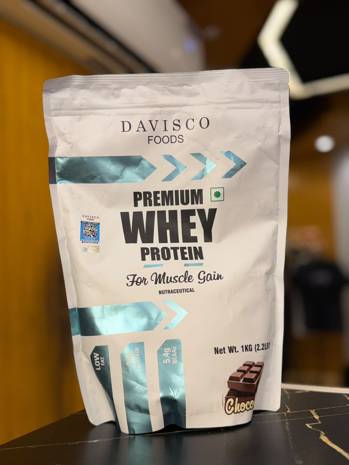 DAVISCO PREMIUM Whey Protein ,  Chocolate 1kg , 33 SERVING