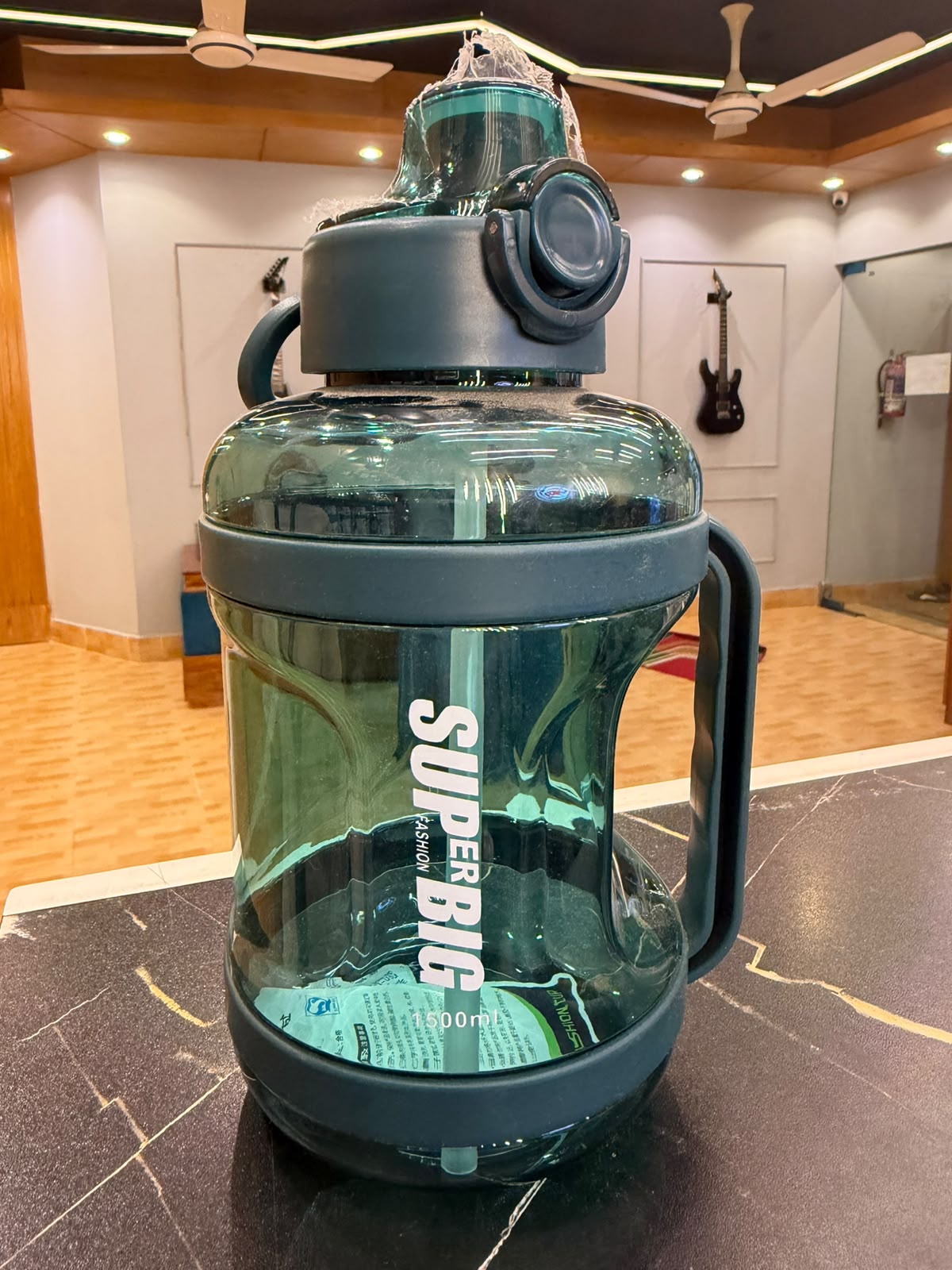 Super Big Water Bottle , 1500 ml Water Bottle , SEA GREEN