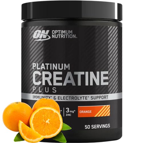 Optimum Nutrition Platinum Creatine Plus 350g (50 servings) Orange – UK Original With Double Sticker