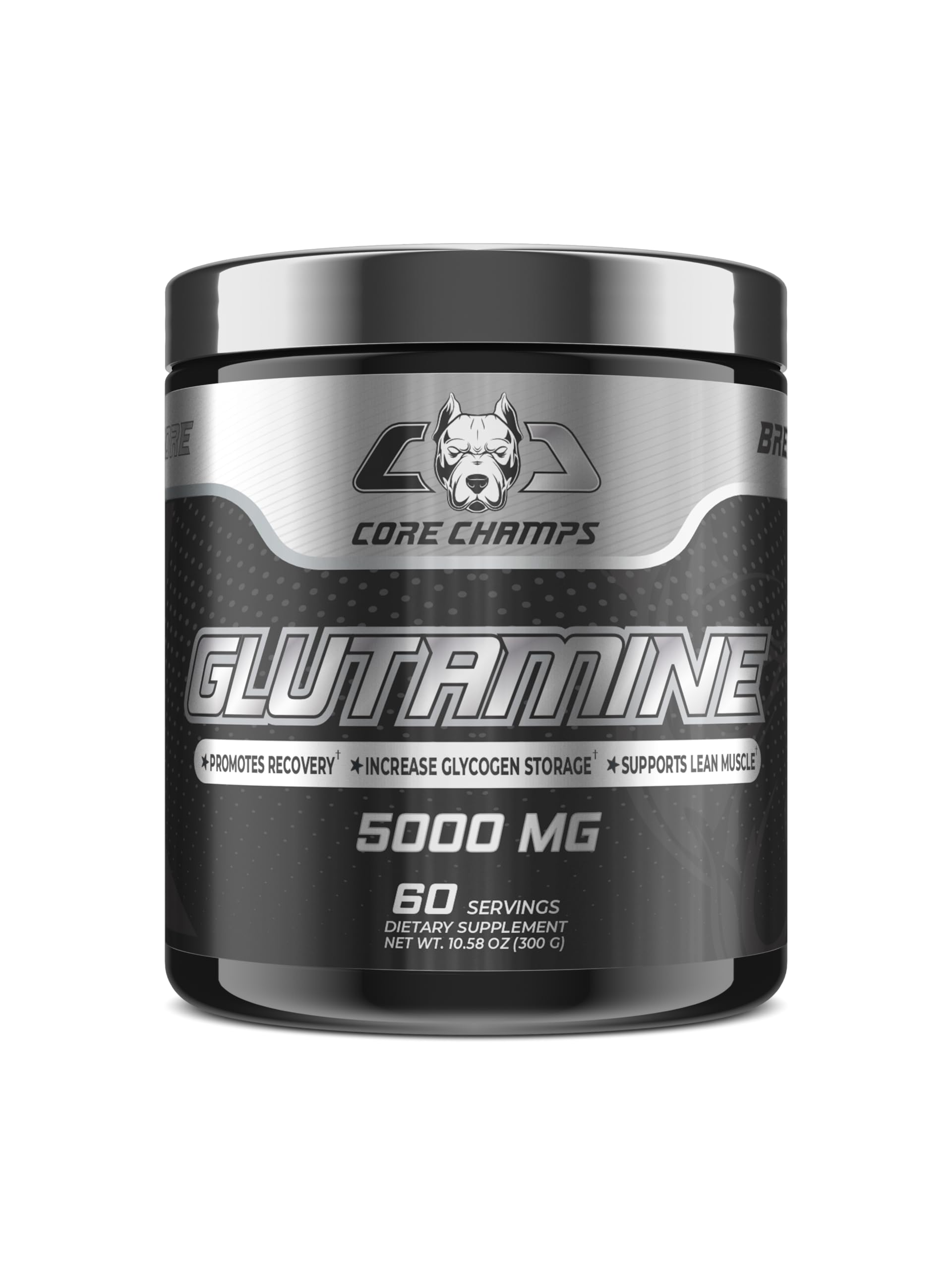 CORE CHAMPS Glutamine 5000mg | 60 Servings