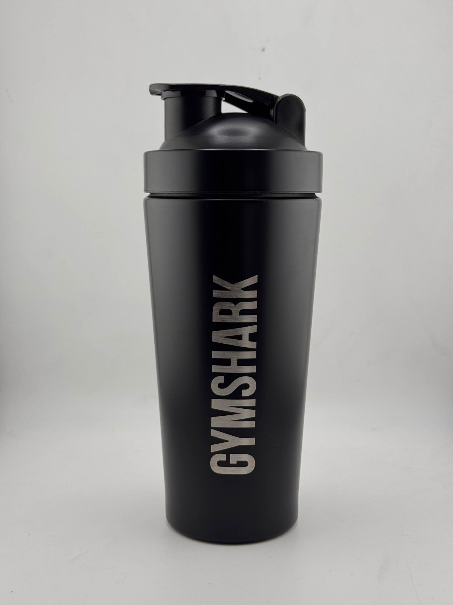 Gymshark Stainless Steel Shaker Bottle , black single part , 800 ml