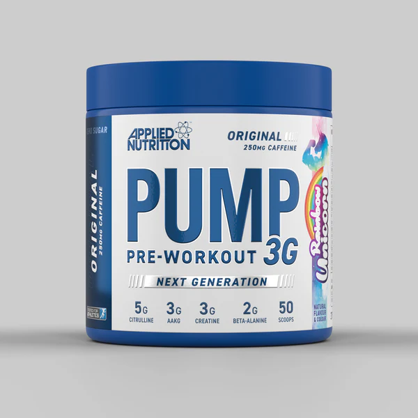 Applied Nutrition Pump 3G NEXT GENERATION Pre Workout, RAINBOW UNICORN, 25 Serving , 50 SCOOP