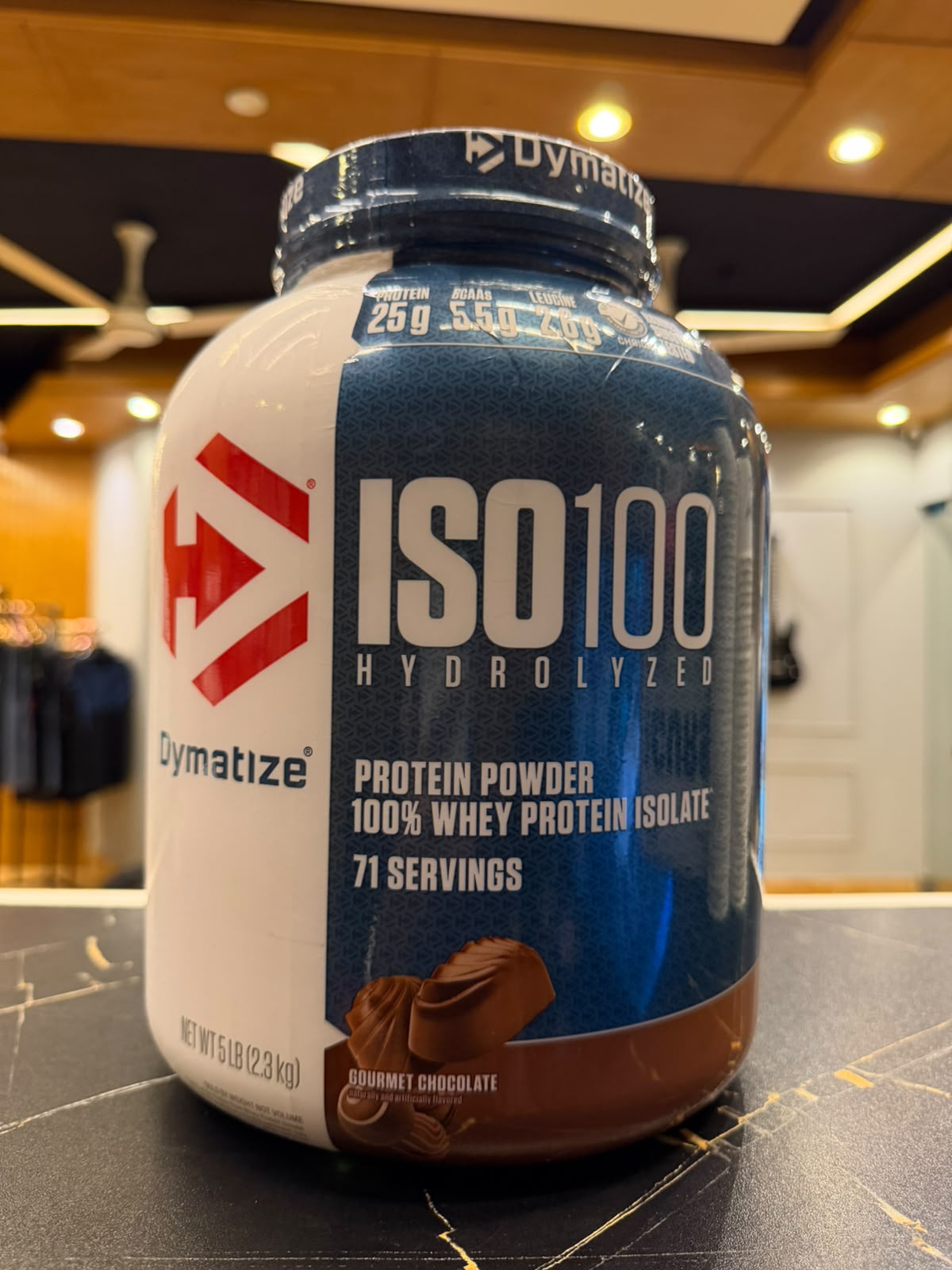 ISO 100 , 5 LBS , 71 SERVING , GOURMATE CHOCOLATE FLAVOUR