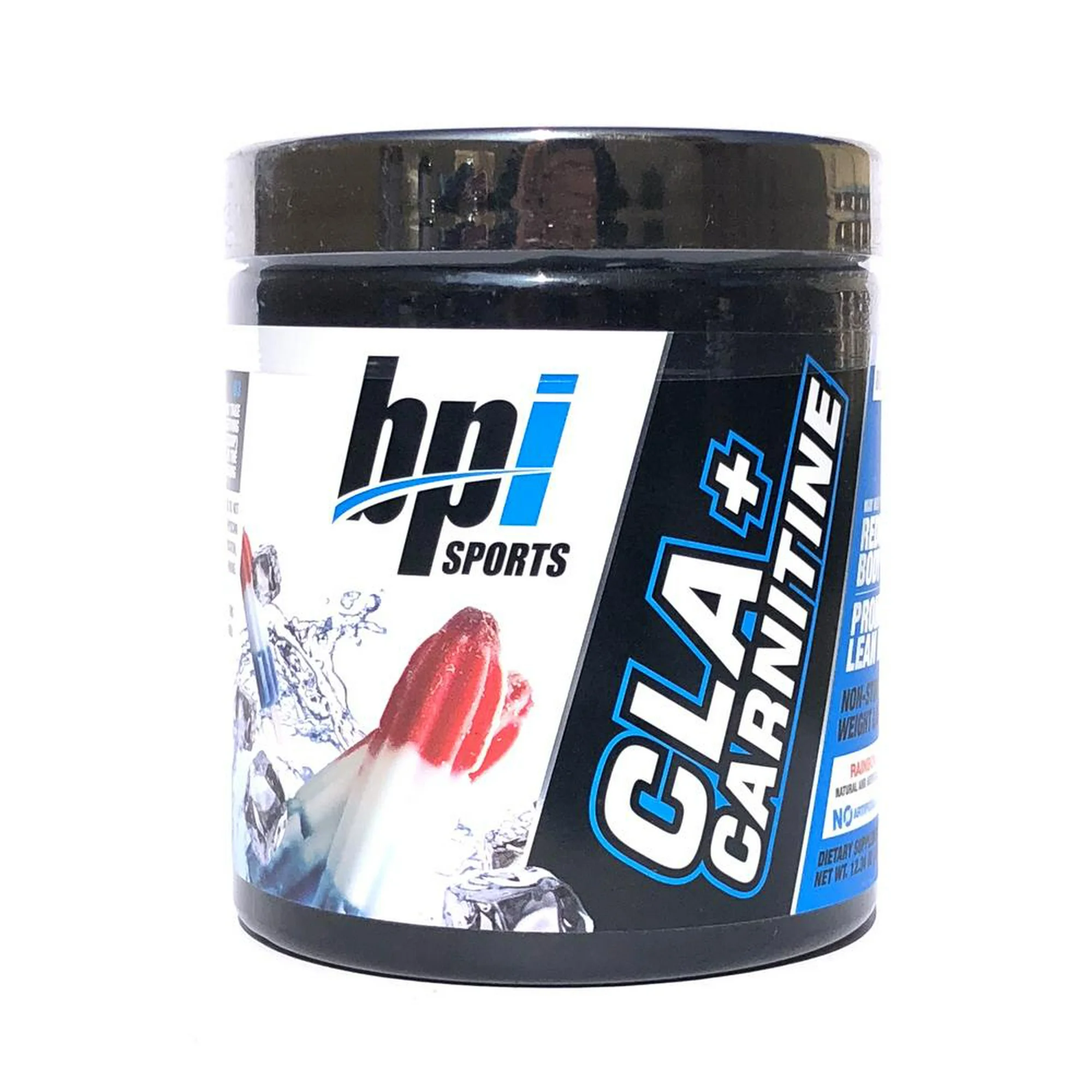 BPI sports CLA + CARNITINE , 50 SERVING , RAINBOW ICE