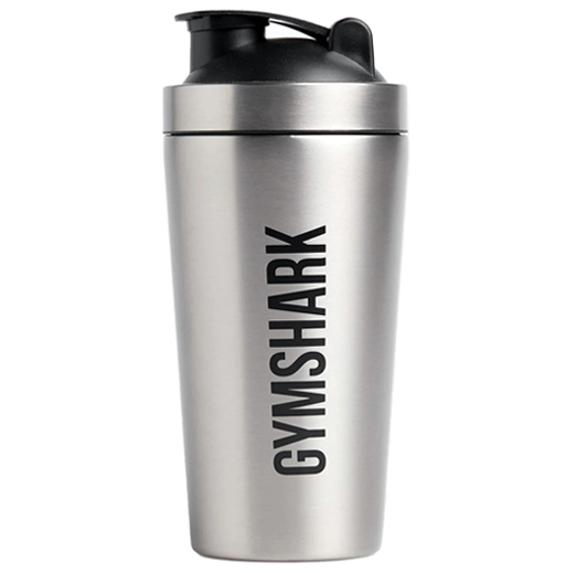 Gymshark Stainless Steel Shaker Bottle , SILVER single part , 800 ml