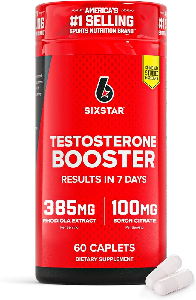 Six Star Nutrition Testosterone Booster for Men - 60 Pills